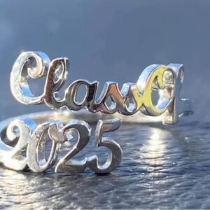 Silver Class of 2025 Ring